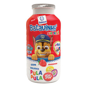 Iogurte Parcialmente Desnatado com Preparado de Morango Paw Patrol com Bolinha Pula-Pula Batavo Batavinho Surpresa Frasco 110g