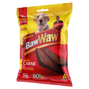 Bifinho para Cães Adultos Carne Baw Waw Premium Pacote 50g