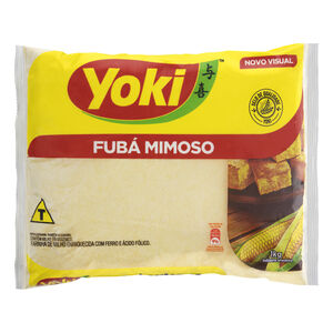 Farinha de Milho Enriquecida com Ferro e Ácido Fólico Fubá Mimoso Yoki Pacote 1kg