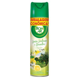 Neutralizador de Odores Limão Siciliano e Baunilha Bom Ar Frasco 360ml Spray Embalagem Econômica