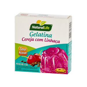 Gelatina Zero Açúcar Cereja com Linhaça Kodilar 12g