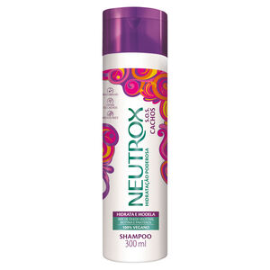 Shampoo Hidratação Poderosa Mix de Óleos Vegetais, Biotina e Pantenol Neutrox S.O.S. Cachos Frasco 300ml