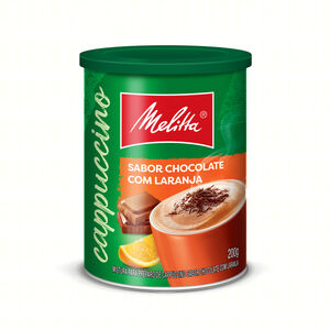 Mistura para Preparo de Cappuccino Solúvel Chocolate com Laranja Melitta Lata 200g