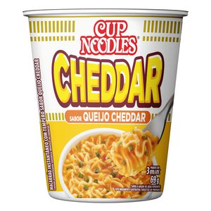 Macarrão Instantâneo com Tempero de Queijo Cheddar Cup Noodles Copo 69g