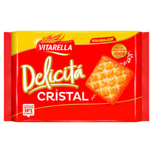 Biscoito Levemente Doce Cristal Vitarella Delicitá Pacote 414g