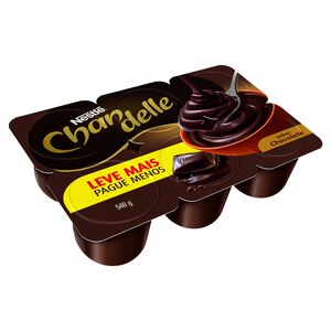 Sobremesa Láctea Chocolate Chandelle Bandeja 540g 6 Unidades Leve Mais Pague Menos