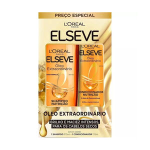 Kit Elseve Óleo Extraordinário Shampoo com 375ml + Condicionador com 170ml