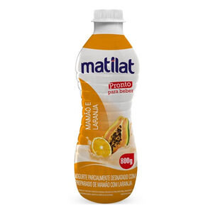 Iogurte Matilat Parcialmente Desnatado de Mamão com Laranja 800ml