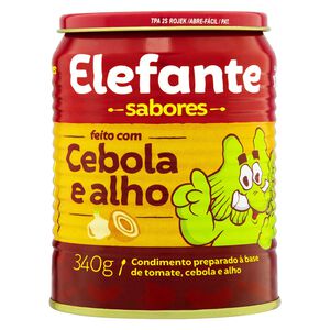 Condimento Preparado à Base de Extrato de Tomate com Cebola e Alho Elefante Lata 340g