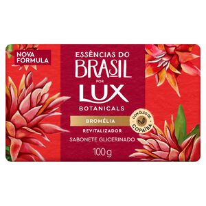 Sabonete Barra Glicerinado Bromélia Lux Botanicals Essências do Brasil Envoltório 100g