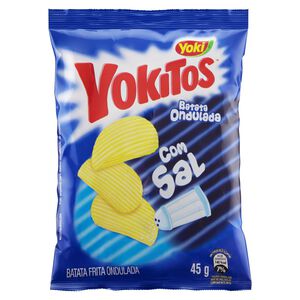 Batata Frita Ondulada com Sal Yoki Yokitos Pacote 45g