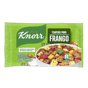 Tempero em Pó Knorr Frango com 50g com 10 Sachês de 5g
