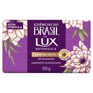 Sabonete Barra Glicerinado Dama-da-Noite Lux Botanicals Essências do Brasil Envoltório 100g