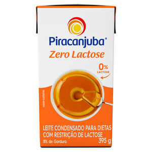 Leite Condensado Zero Lactose para Dietas com Restrição de Lactose Piracanjuba Caixa 395g