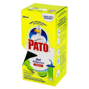 Detergente Sanitário Gel Adesivo Citrus Pato 38g Refil com 6 Discos de Gel