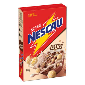 Cereal Matinal Duo Chocolate e Chocolate Branco Nescau Caixa 210g