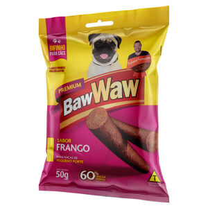 Bifinho para Cães Adultos Raças Pequenas Frango Baw Waw Premium Pacote 50g