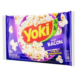Milho de Pipoca para Micro-Ondas Sabor Bacon Yoki 100g