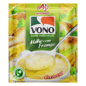 Mistura para Sopa Individual Cremosa Milho com Frango Vono Pacote 18g