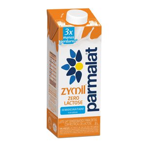 Leite UHT Semidesnatado Zero Lactose Parmalat Zymil Caixa com Tampa 1l