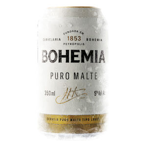 Cerveja Lager Puro Malte Bohemia Lata 350ml
