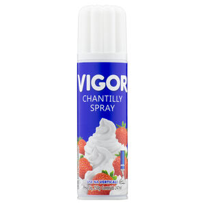 Creme Vegetal Chantilly Spray Vigor Frasco 250g