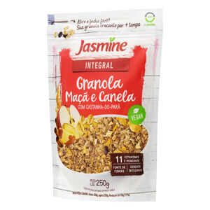 Granola Integral Maçã e Canela com Castanha-do-Pará Jasmine Pouch 250g