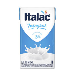 Leite UHT  Integral Italac Caixa 1l
