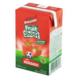 Bebida de Fruta Adoçada Morango com Suco de Maçã Maguary Fruit Shoot Caixa 150ml