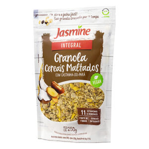 Granola Integral Cereais Maltados com Uva-Passa e Castanha-do-Pará Jasmine Pouch 250g