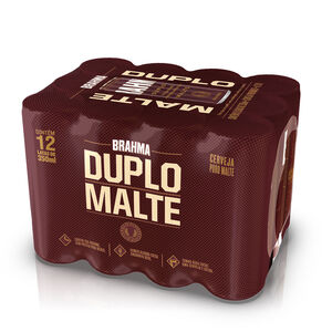 Pack de Cerveja Brahma Duplo Malte 350ml com 12 Latas