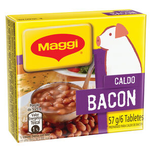 Preparado para Caldo em Tablete Bacon Maggi Caixa 57g 6 Unidades