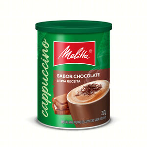 Mistura para Preparo de Cappuccino Solúvel Chocolate Melitta Lata 200g