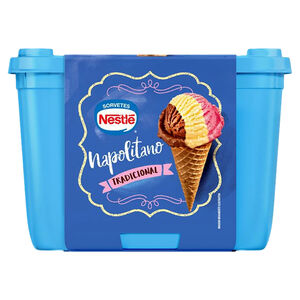 Sorvete Napolitano Tradicional Nestlé Pote 1,5l