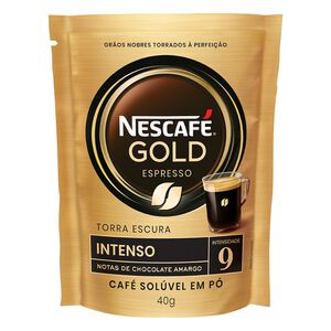 Café Solúvel em Pó Espresso Intenso Nescafé Gold Sachê 40g 