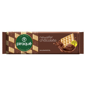 Biscoito Wafer com Recheio Chocolate Piraquê Newafer Pacote 100g