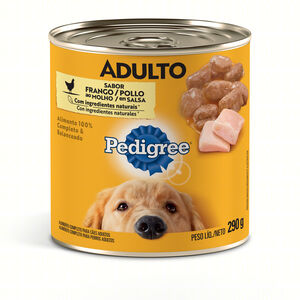 Alimento Completo e Balanceado para Cães Adultos Frango ao Molho Pedigree Lata 290g