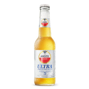 Cerveja Lager Puro Malte sem Glúten Amstel Ultra Garrafa 275ml