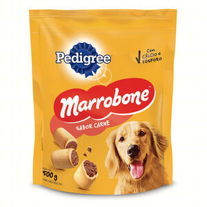 Petisco para Cães Adultos Recheio Carne com Tutano Pedigree Marrobone Pouch 500g