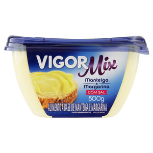 Alimento à Base de Manteiga e Margarina com Sal Vigor Mix Pote 500g