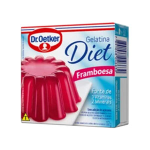 Gelatina Pó Framboesa Diet Dr. Oetker Caixa 12g