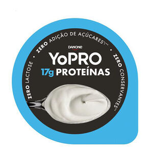 Iogurte Natural 17g Proteínas Zero Lactose sem Adição de Açúcar Yopro Pote 160g