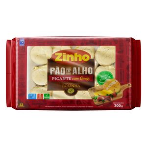 Pão de Alho Bolinha Picante Recheio Queijo Zinho Pacote 300g