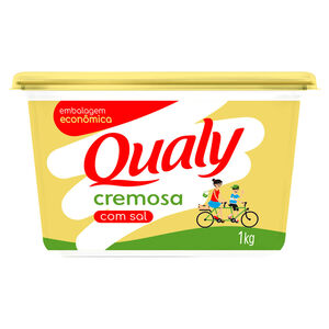 Margarina Cremosa com Sal Qualy Pote 1kg Embalagem Econômica