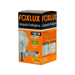 Lampada Halógena 100W Foxlux 127V