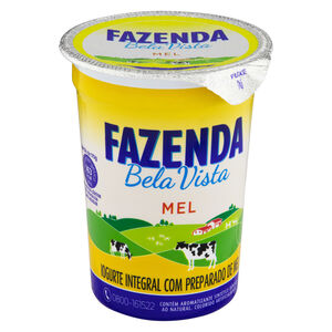 Iogurte Integral com Preparado de Mel Fazenda Bela Vista Copo 170g