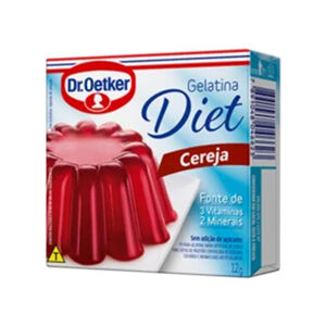 Gelatina Pó Cereja Diet Dr. Oetker Caixa 12g