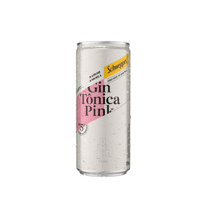 Bebida Mista Schweppes Gin Tônica Pink lata 310ml