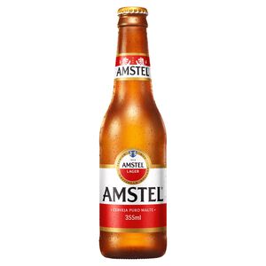 Cerveja Lager Premium Puro Malte Amstel Garrafa 355ml