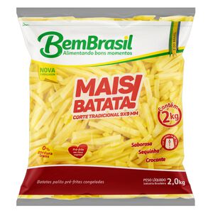 Batata Pré-Frita Palito Congelada Bem Brasil Mais Batata! Pacote 2kg